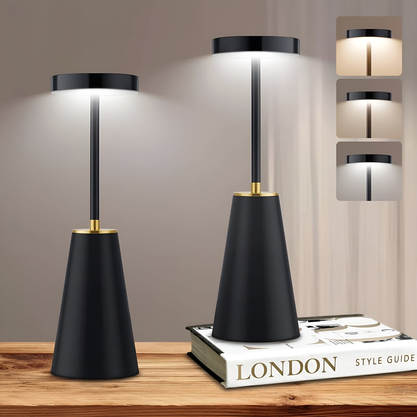 Sleek Wireless Rechargeable LED Table Lamp
