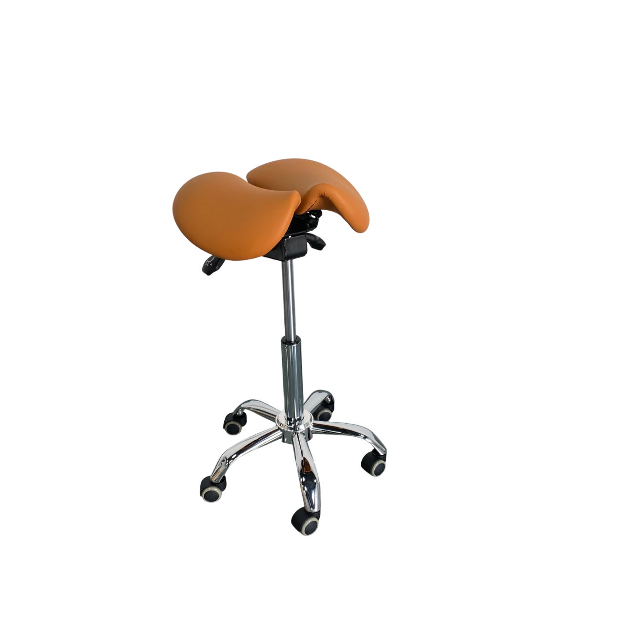 HeavyDuty Split Seat Saddle Stool - 500lbs