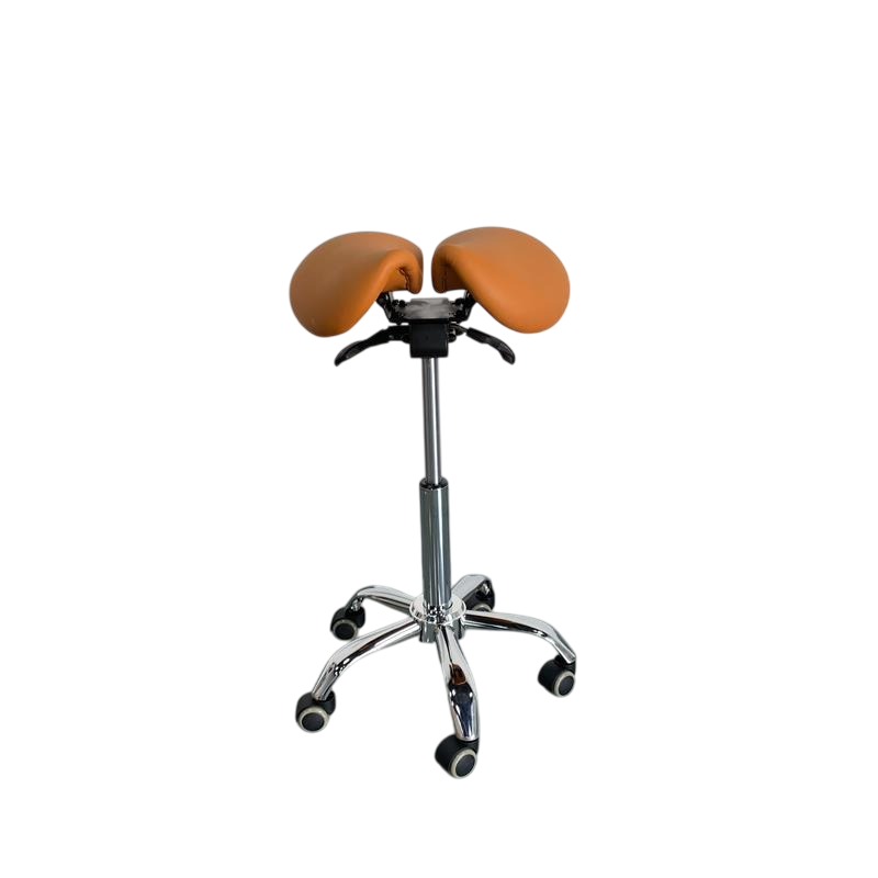 HeavyDuty Split Seat Saddle Stool - 500lbs