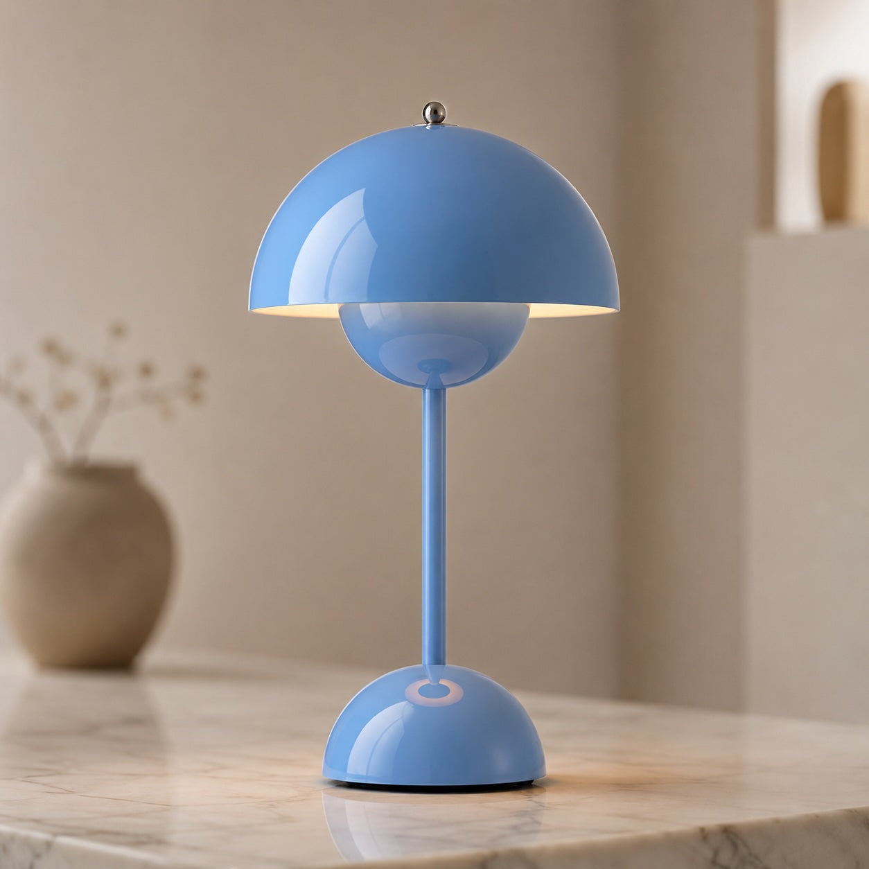 Modern Bulb Ceramic Table Lamp