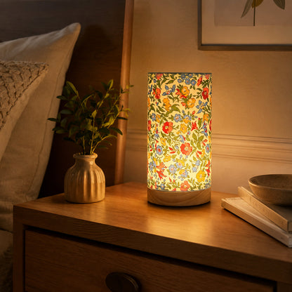USB Wooden Bedside Table Lamp