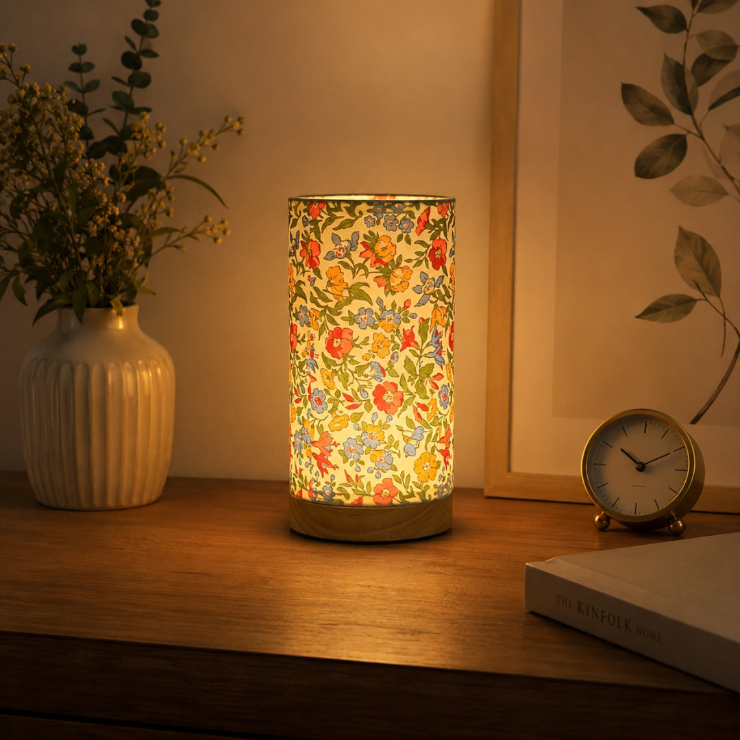 USB Wooden Bedside Table Lamp