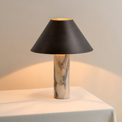 Modern Black Shade Marble Table Lamp