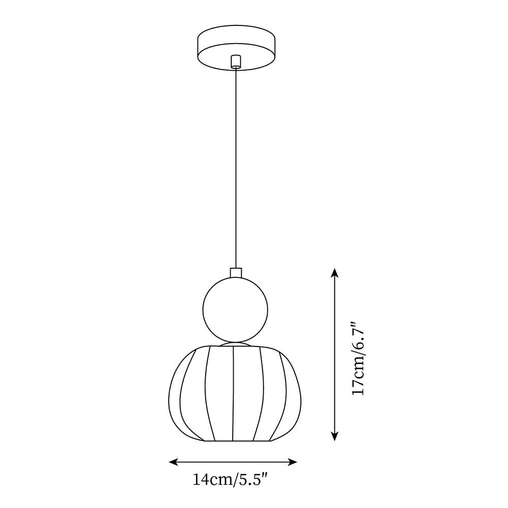 Yedra Organic Acrylic Pendant Lamp