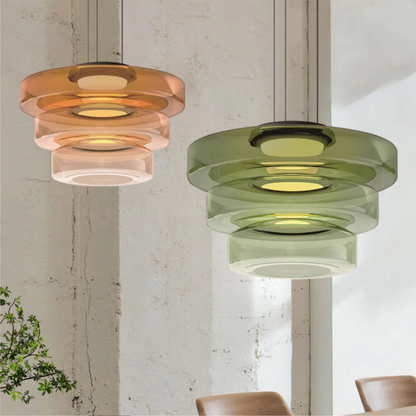 Bauhaus Layered Glass Pendant Lamp