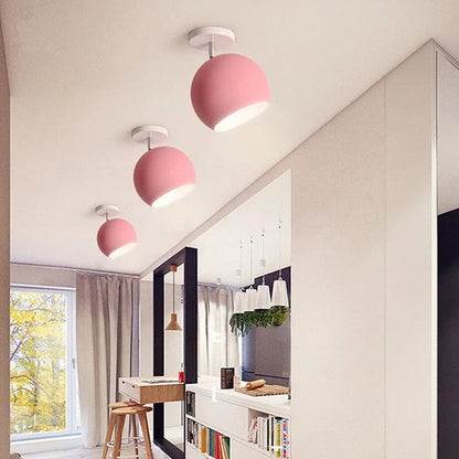 Nordic Macaron Aluminium Ceiling Light