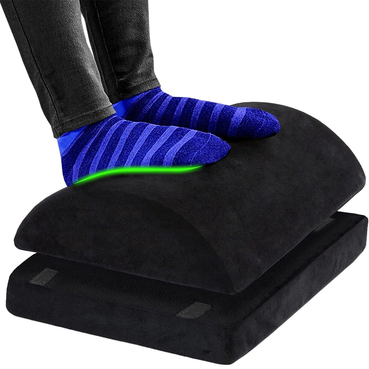 Curved Foam Foot Rest for All-Day Desk Comfort