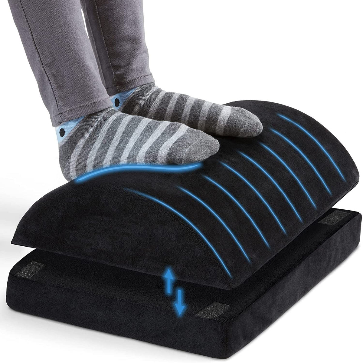 Curved Foam Foot Rest for All-Day Desk Comfort