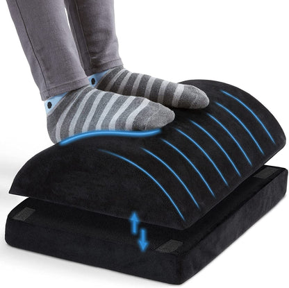 Curved Foam Foot Rest for All-Day Desk Comfort