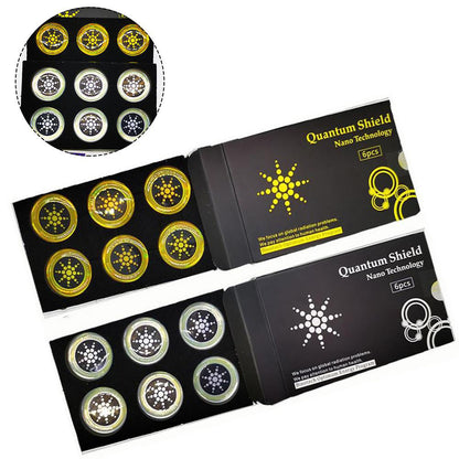 6-Pack EMF Radiation Shield Stickers