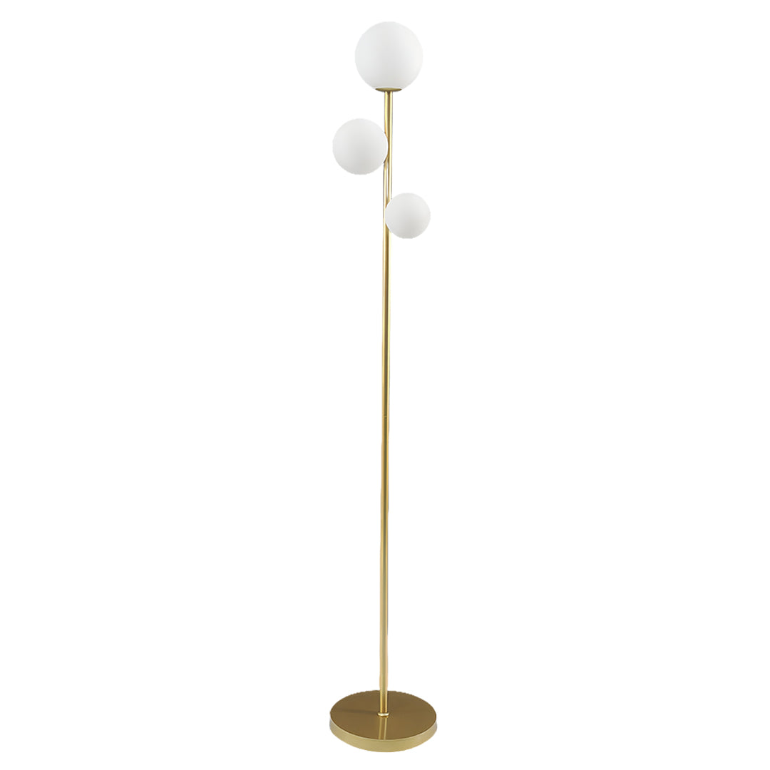 Ergové Japandi Globe Floor Lamp, Gold, Black or White