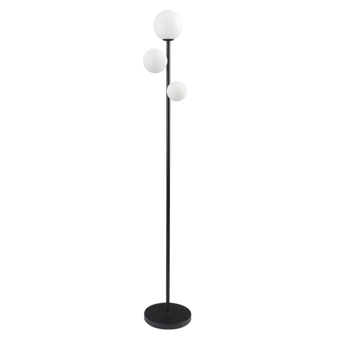 Ergové Japandi Globe Floor Lamp, Gold, Black or White