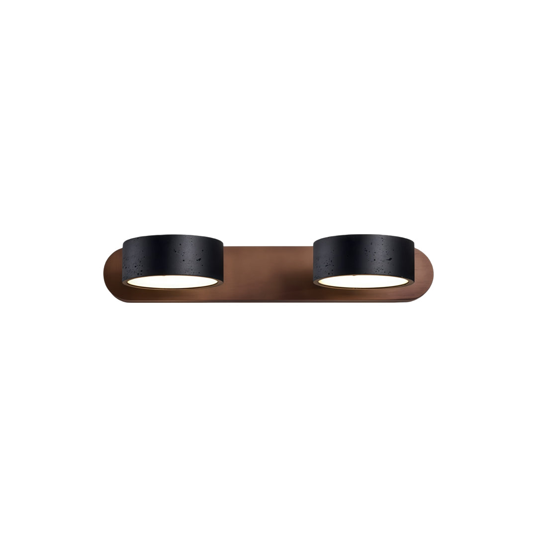 Ergové Japandi Vanity Light Bar Travertine Wall Mount