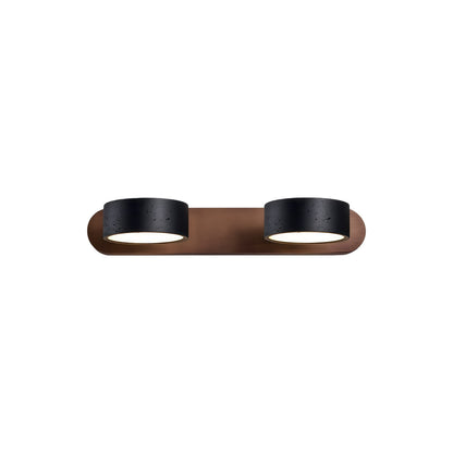 Ergové Japandi Vanity Light Bar Travertine Wall Mount