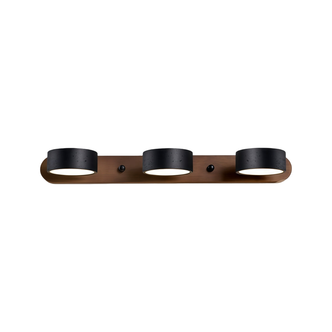 Ergové Japandi Vanity Light Bar Travertine Wall Mount