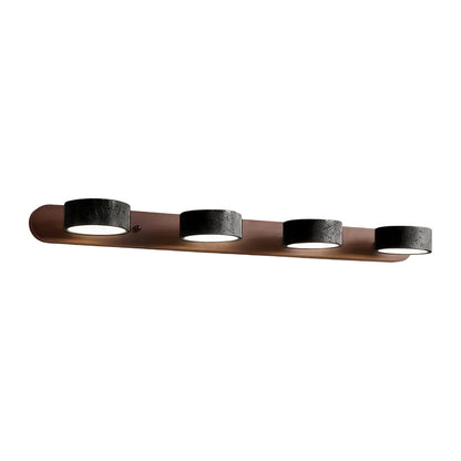 Ergové Japandi Vanity Light Bar Travertine Wall Mount