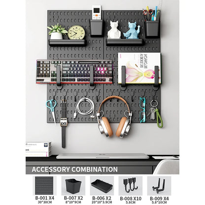 No-Holes Wall Pegboard Organizer