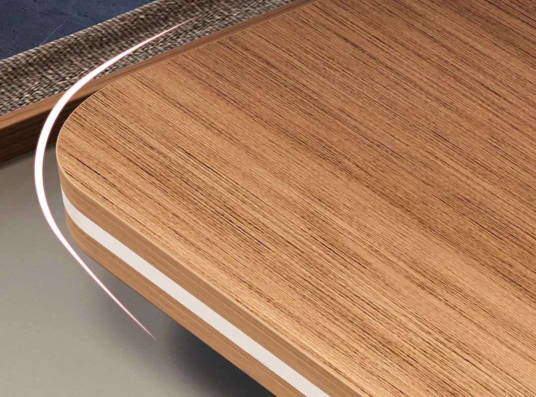 Designer Italian Solid Wood Executive L-Shaped Desk