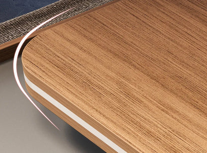 Designer Italian Solid Wood Executive L-Shaped Desk