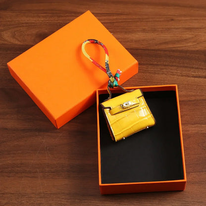 Crocodile Mini Bag Charm Keychain