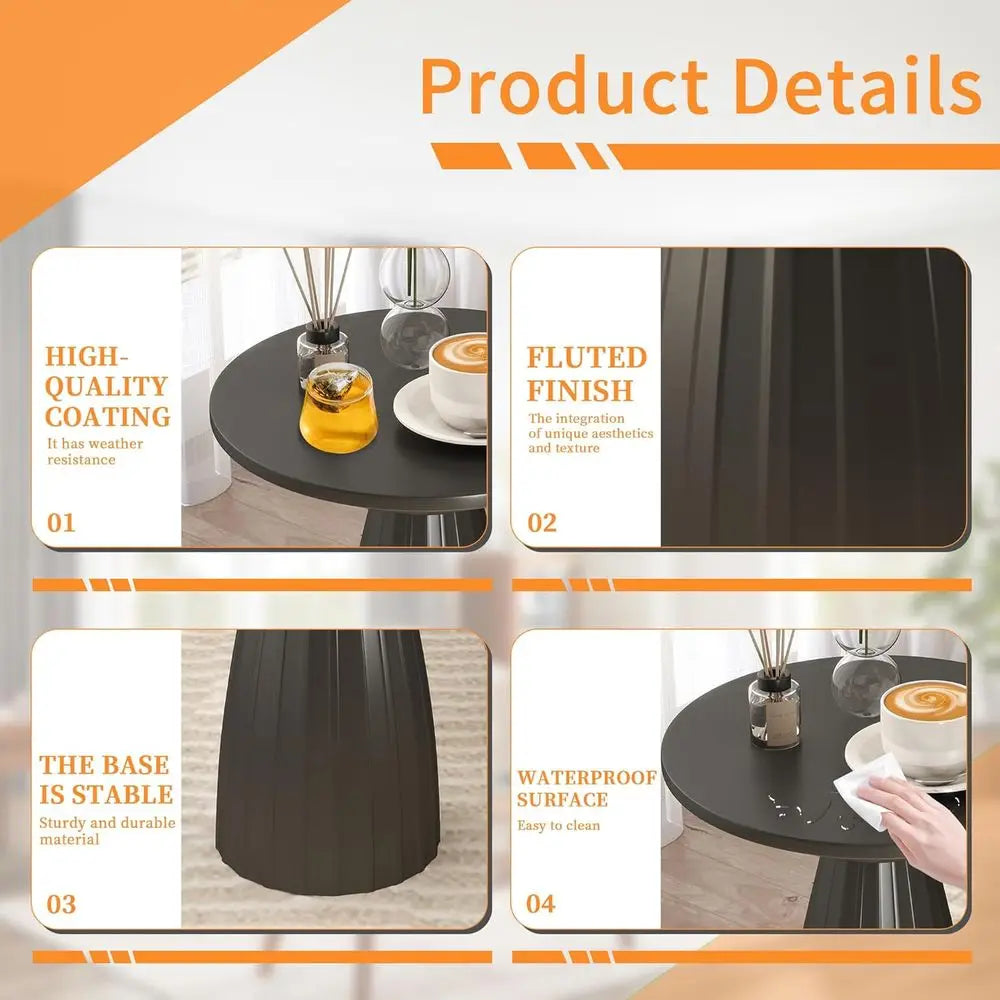 Iron Circle Side Table