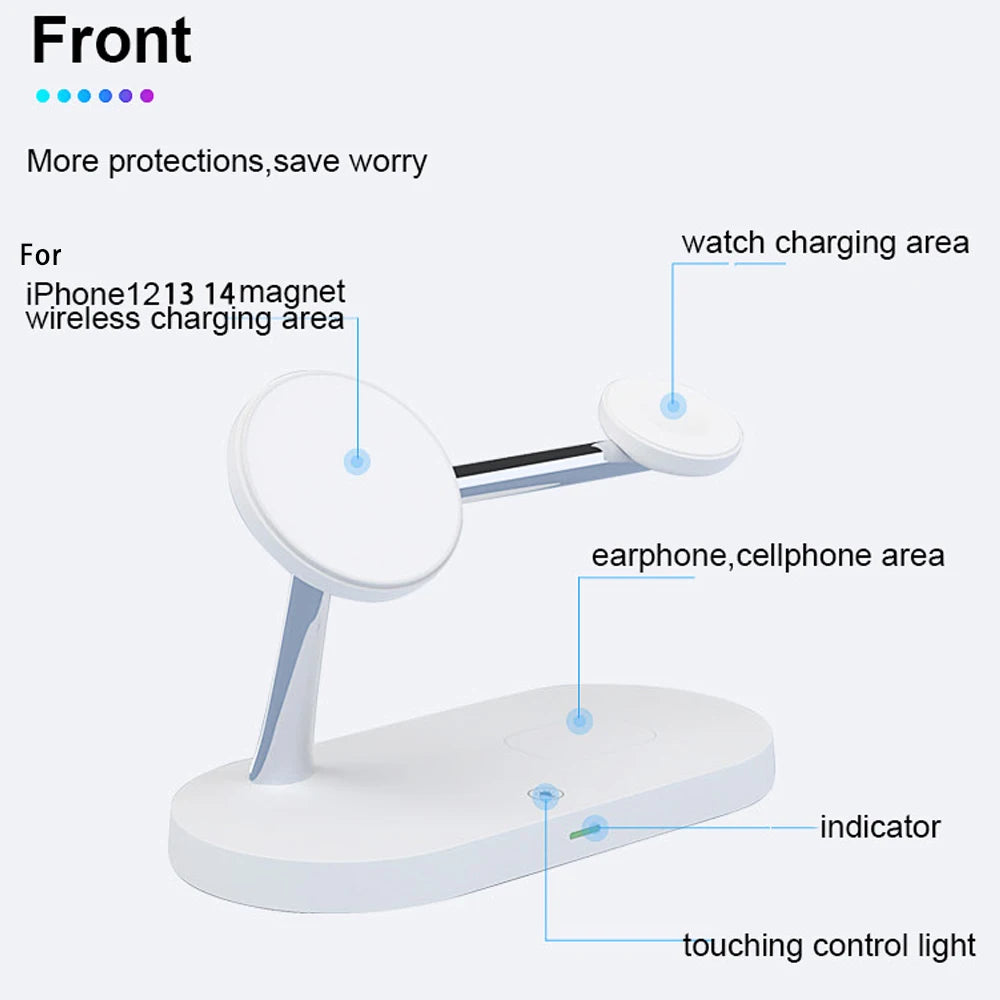 MagGlow Elite 3-in-1 Magnetic Wireless Charging Station