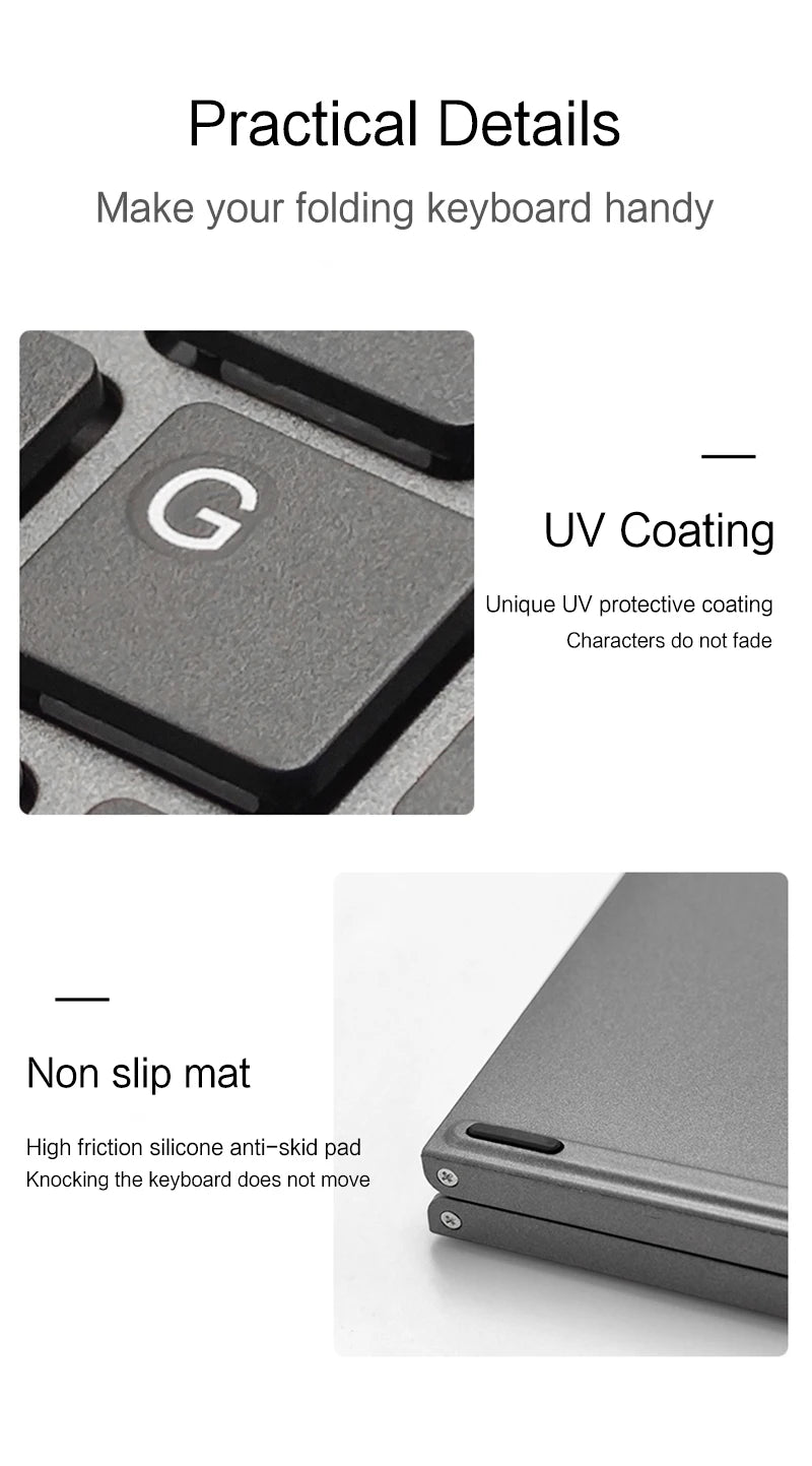 Mini Folding Bluetooth Keyboard + Touchpad