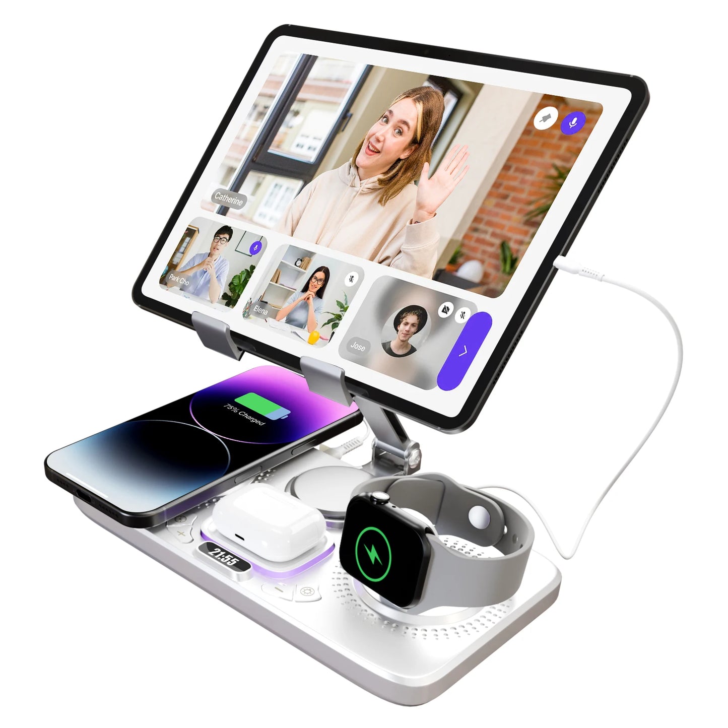7-in-1 Flexible Wireless Charger Stand