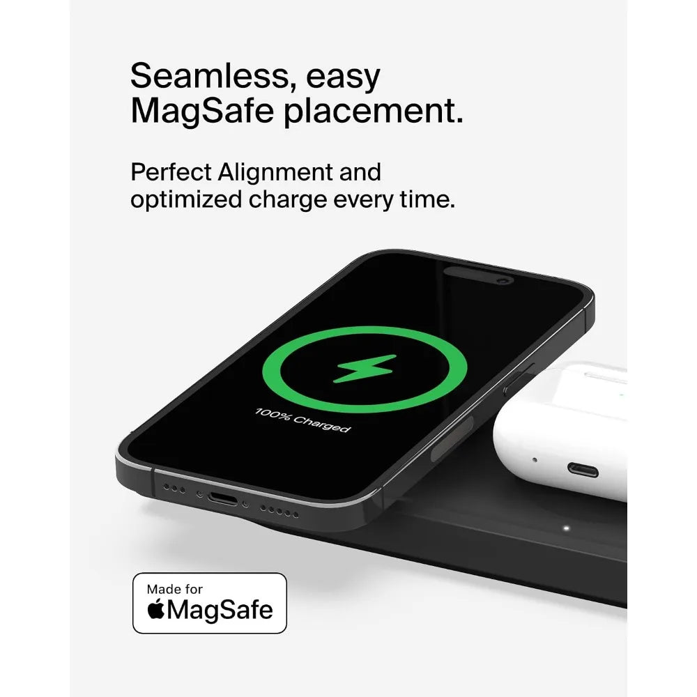3-in-1 Sleek Wireless Charging Station