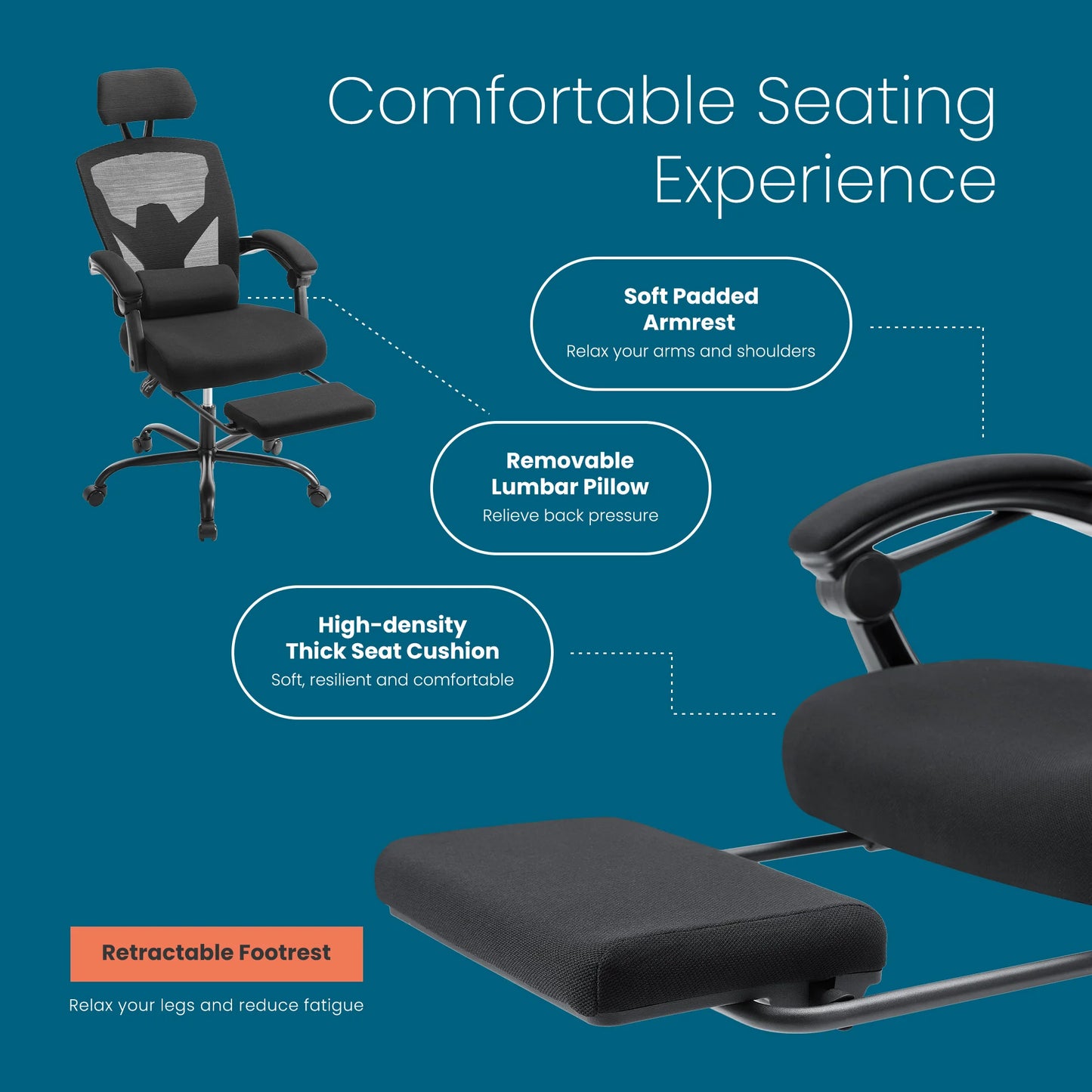 Tall Reclining Ergonomic Office Chair