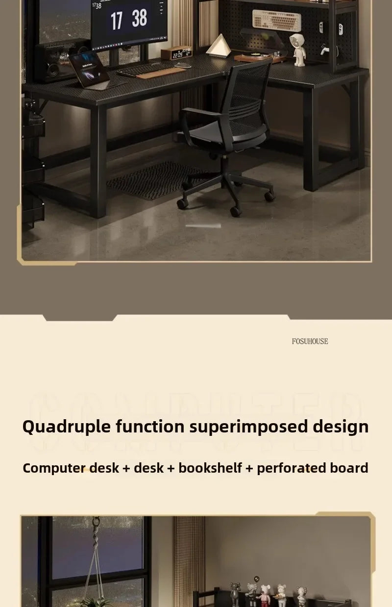 Integrated Bookshelf Writing Desk