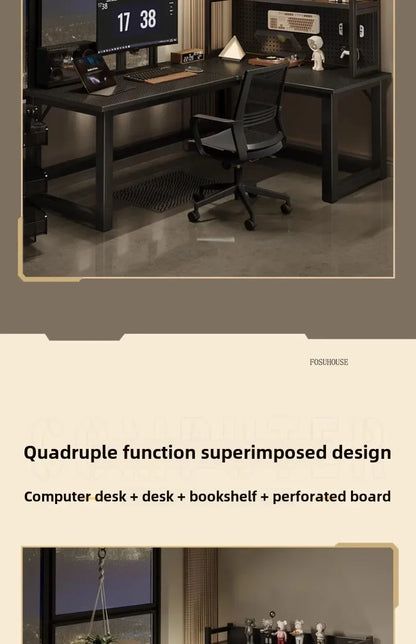 Integrated Bookshelf Writing Desk