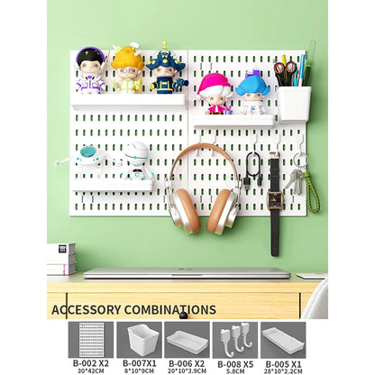 No-Holes Wall Pegboard Organizer