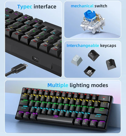 60% Mechanical Mini Keyboard with RGB