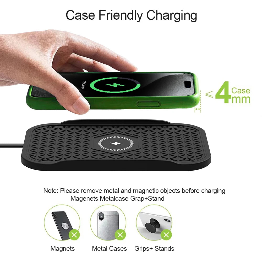 Non-Slip Silicone Car Charging Pad