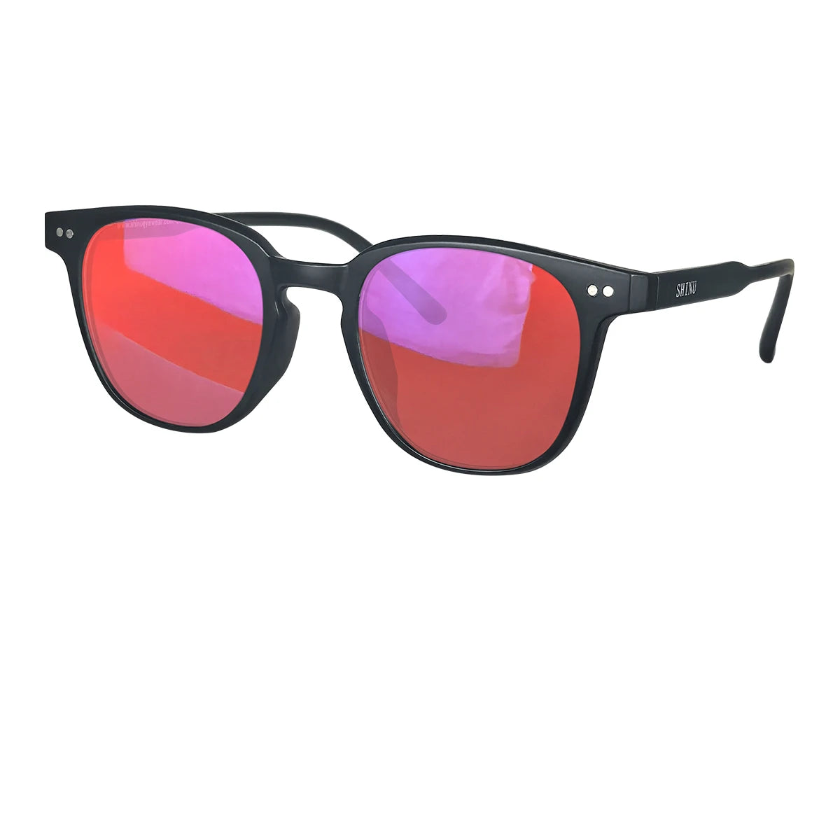 SHINU Women's Red Lens Glasses