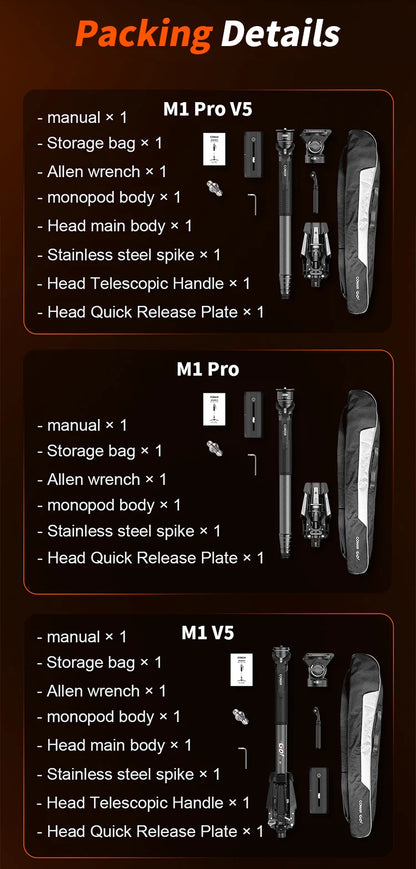 One-Click Carbon Fiber Monopod