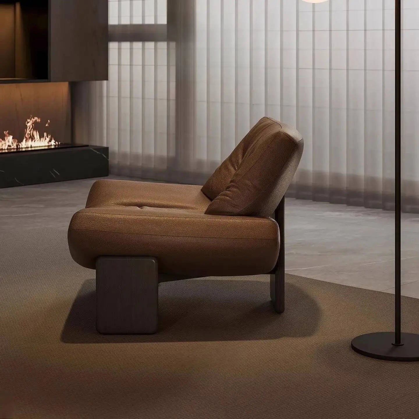 Ergove Italian Leather Leisure Chair