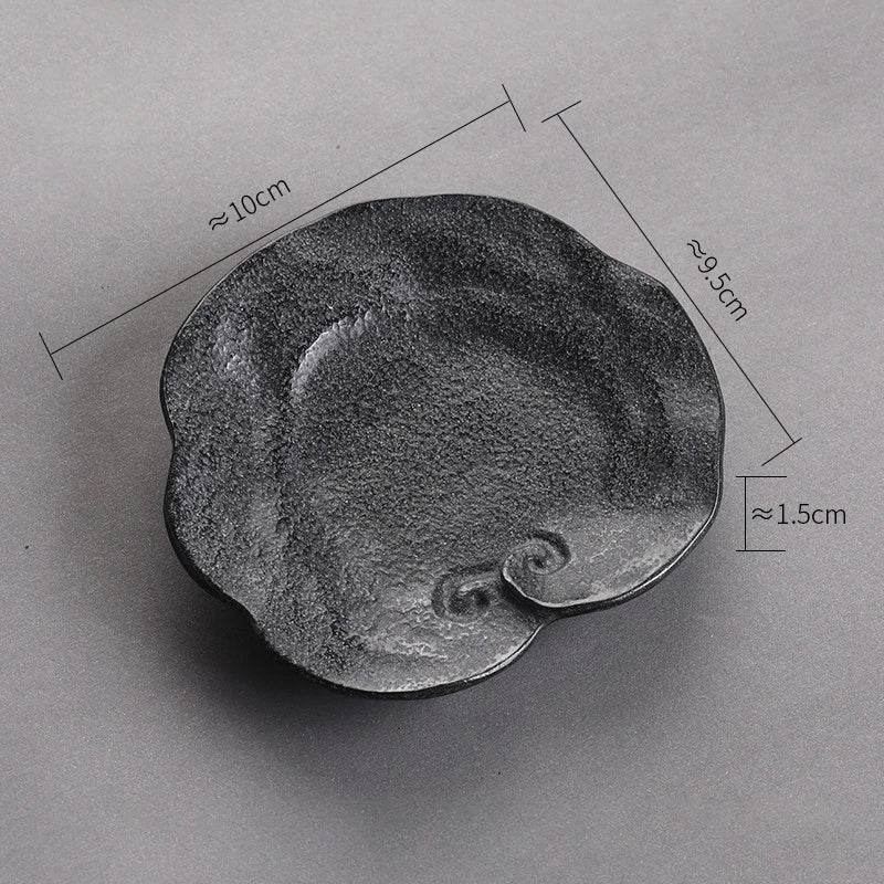 Hand-Carved Basalt Coaster