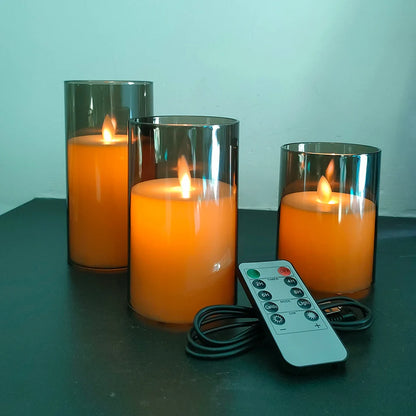 USB Rechargeable LED Candles (3-Pack)