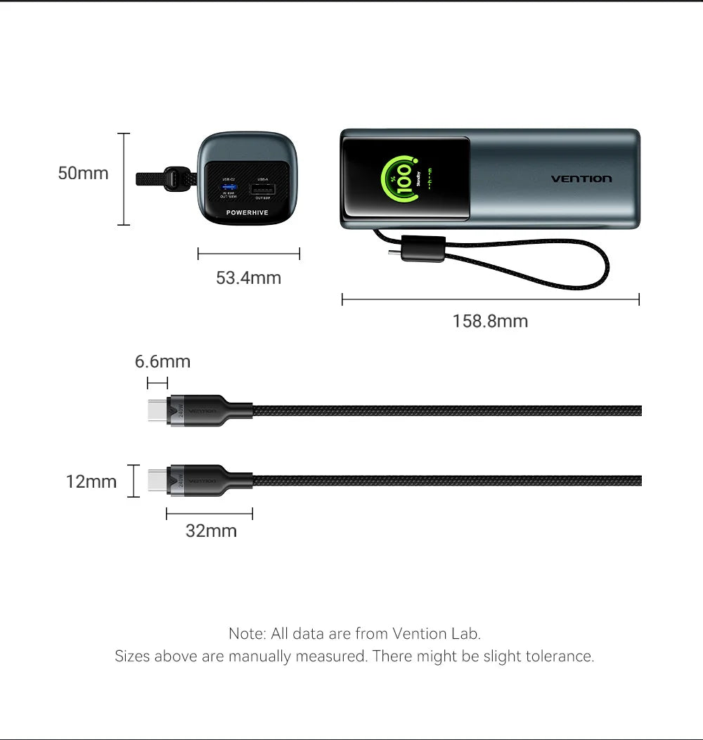 Vention 20000mAh Power Bank