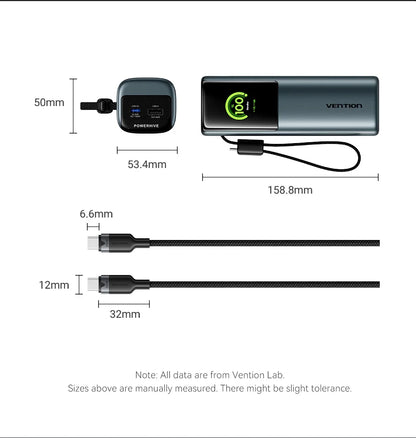 Vention 20000mAh Power Bank