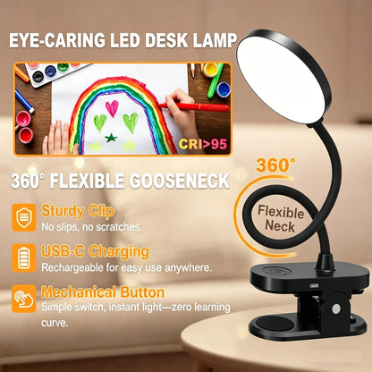 3.5in LED Clip Desk Lamp