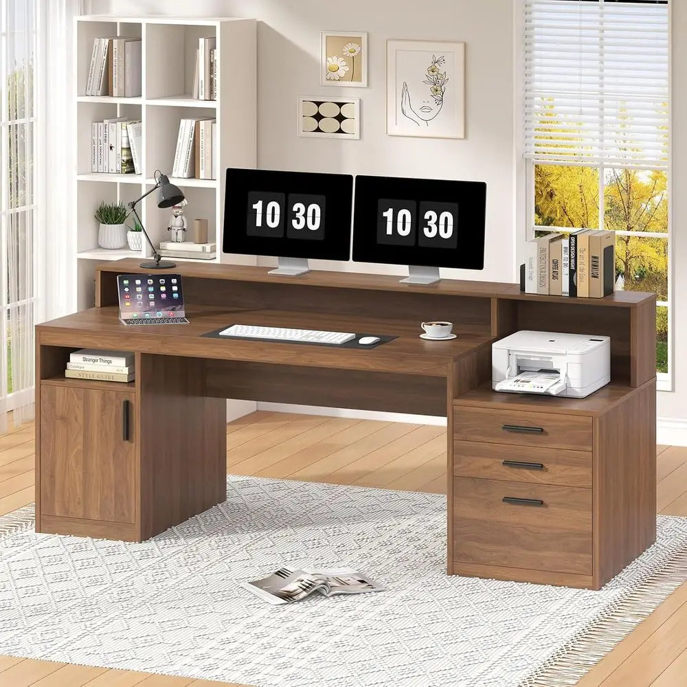 3-Drawer Home Office Desk