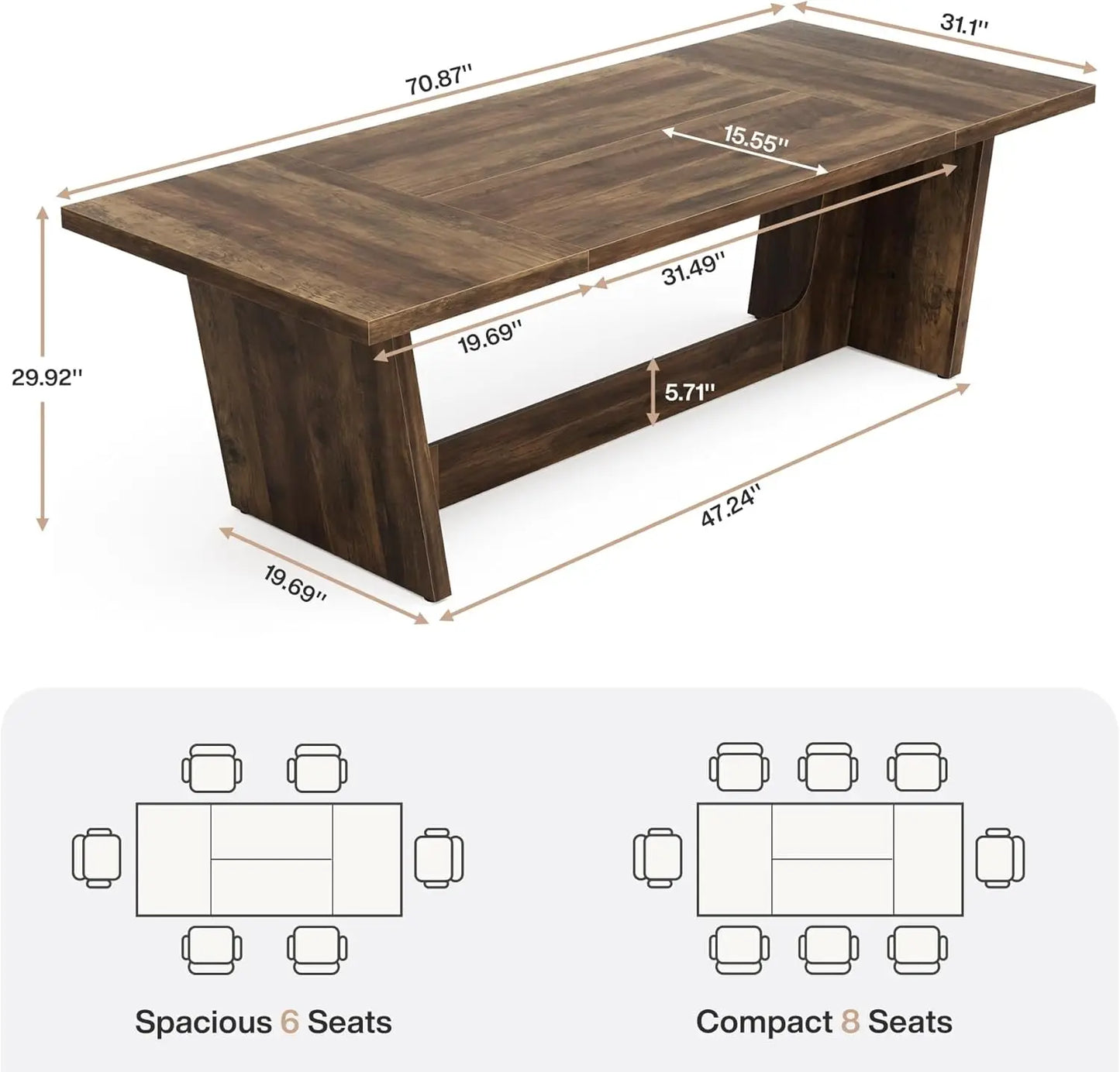 Millfield Farmhouse Pedestal Table