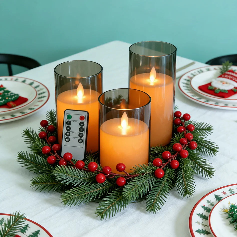 USB Rechargeable LED Candles (3-Pack)