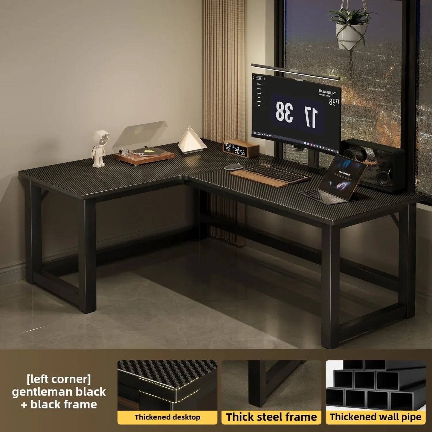 Integrated Bookshelf Writing Desk