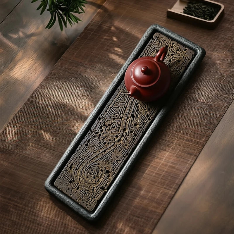 Volcanic Basalt Dragon Tea Tray