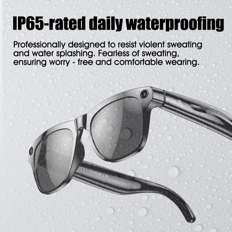 4K AI Smart Glasses with Camera & Translator