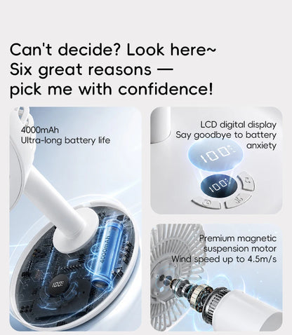 Smart Oscillating Desk Fan